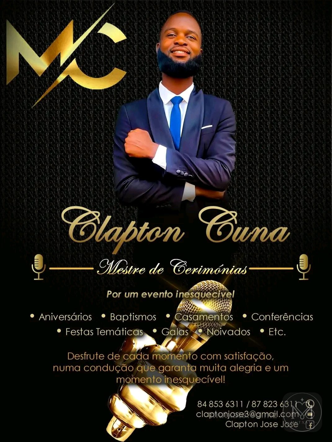 Mestre de cerimónias — Clapton José