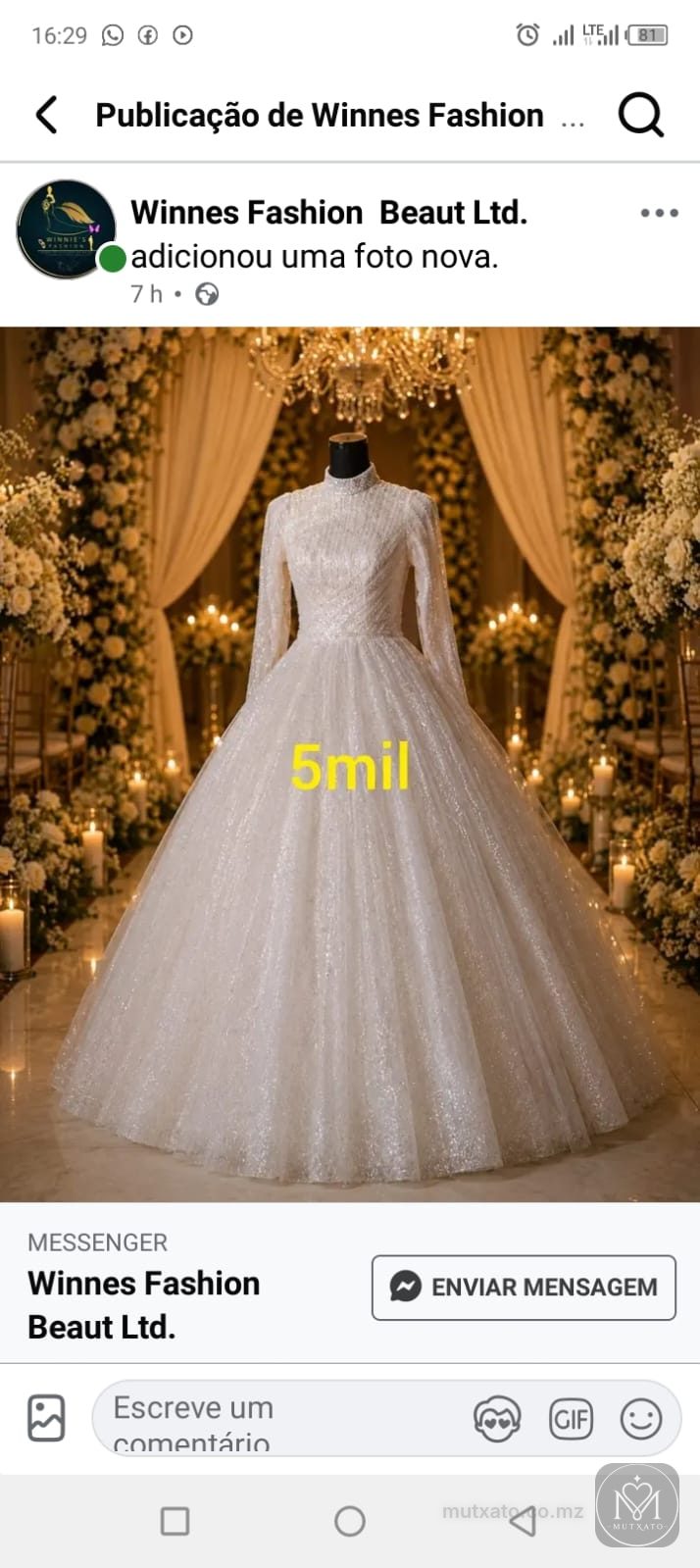 Vestido para noiva — Winnie's fashion