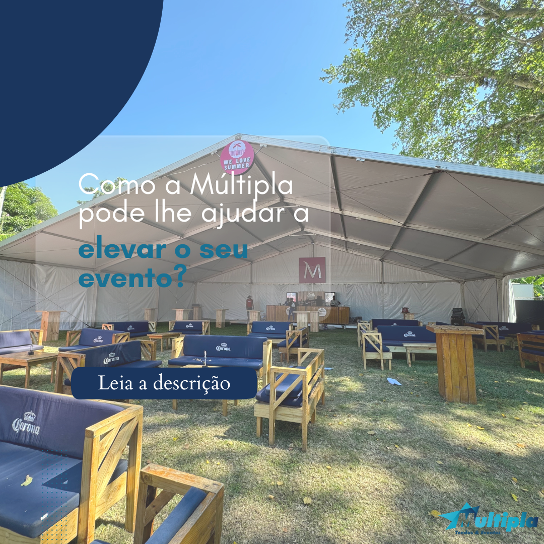 Tendas para eventos — Múltipla, LDA.