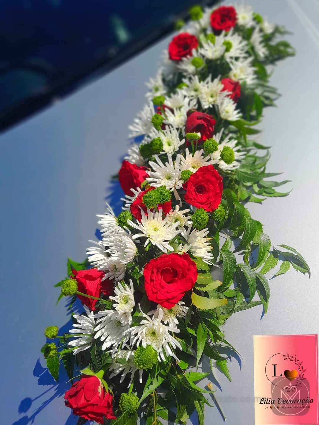 Decoração de carro de casamento — Lília Decoração