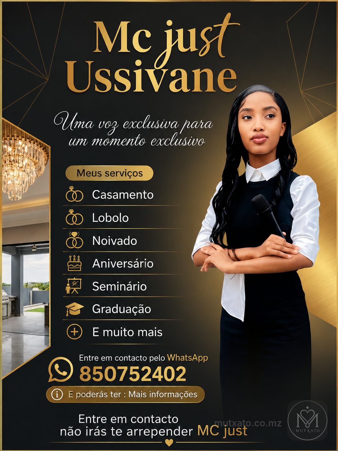 Mc just Ussivane — Mestre de cerimónia